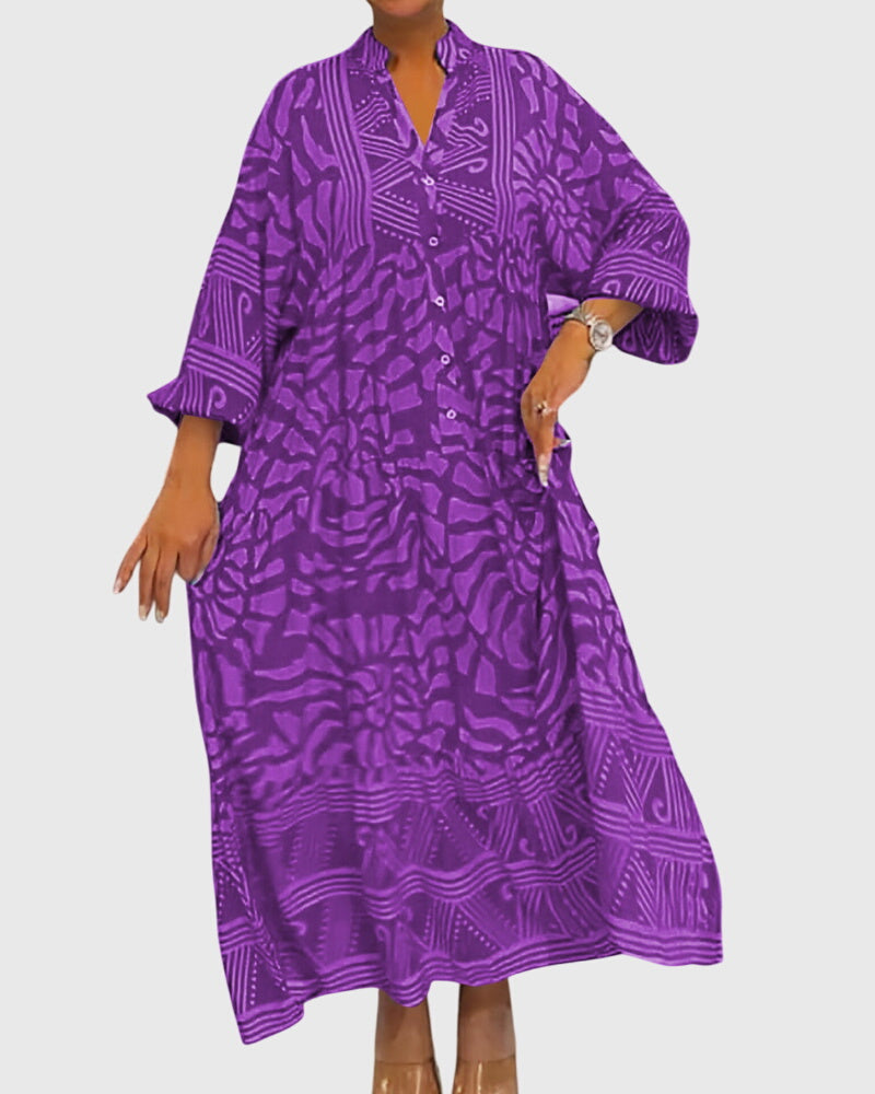 Mckinley | Maxi Dress with Elegant Print – view 6