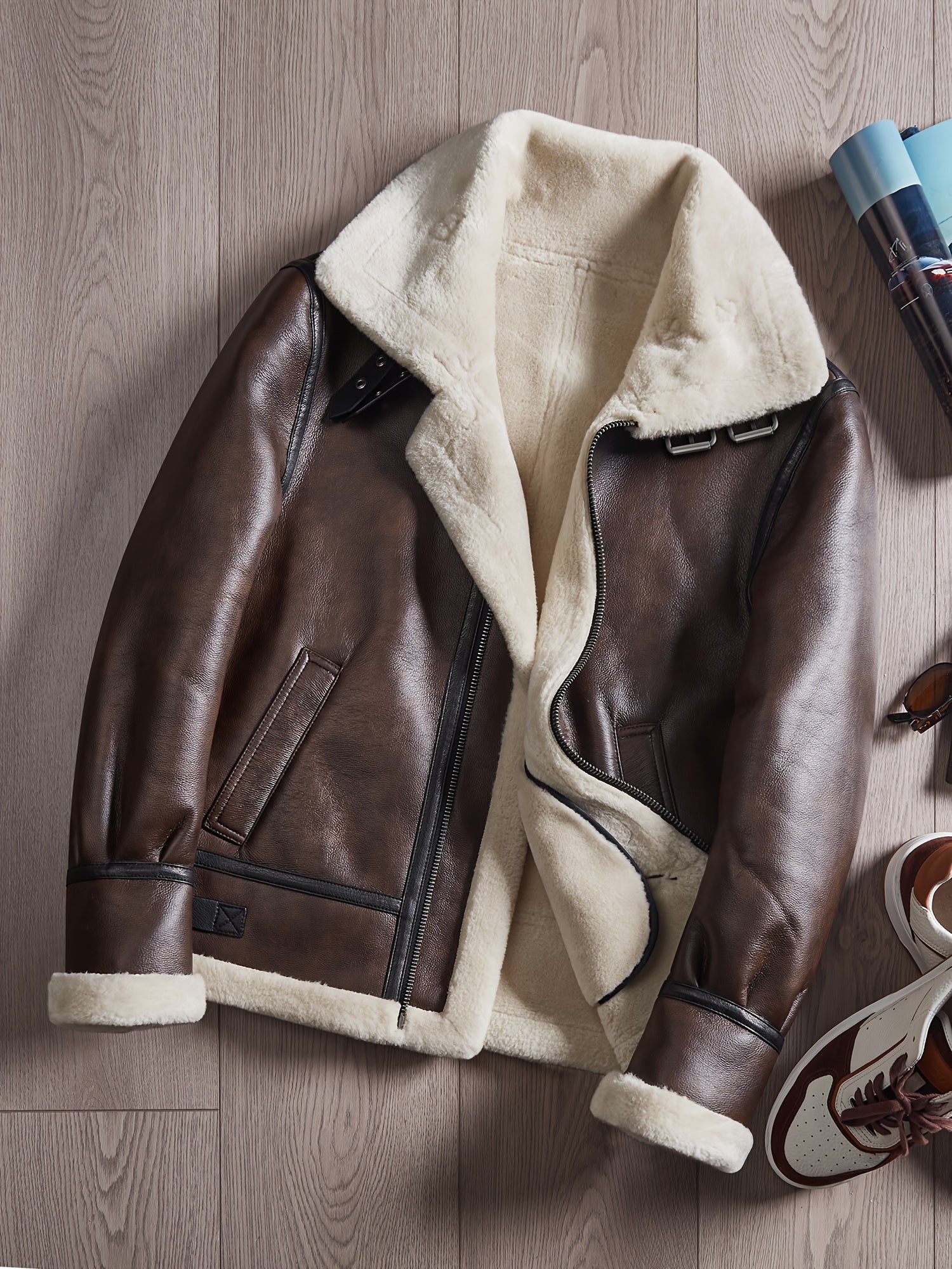 Joe | Cozy Biker Jacket for Chilly Autumn and Winter Days – view 9