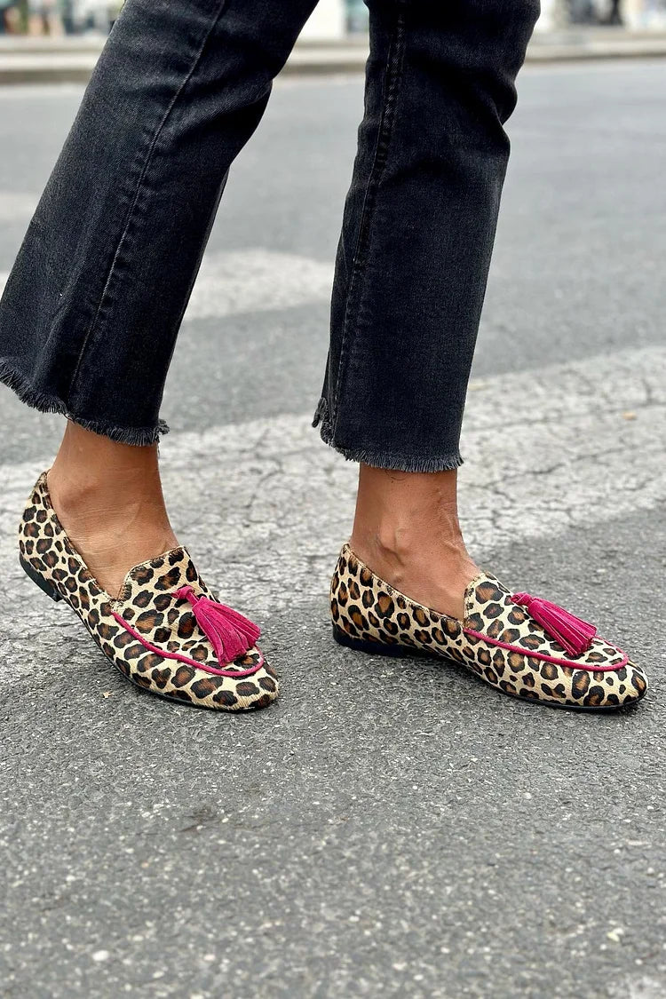 Rihanna - Animal Print Slip-On Loafers – view 2