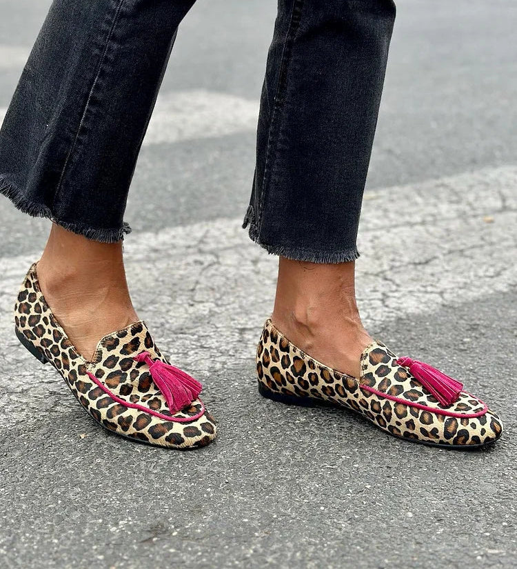 Rihanna - Animal Print Slip-On Loafers – view 2