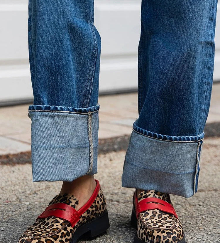 Roxie - Animal Print Loafers – view 3