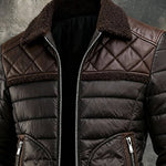 Petar | Cozy Brown Jacket Featuring a Plush Sherpa Collar – view 3