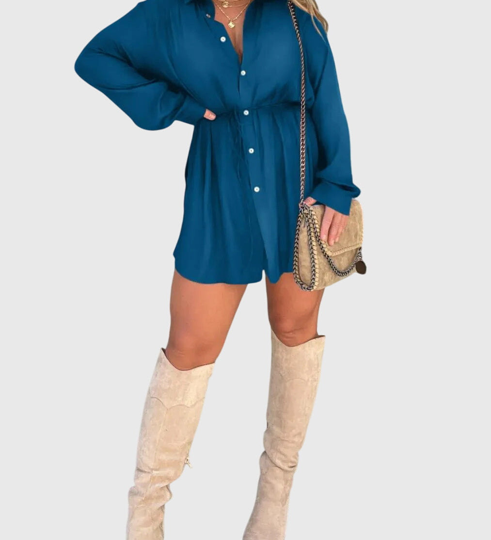Sylvie | Elegant Pinafore Dress – view 8