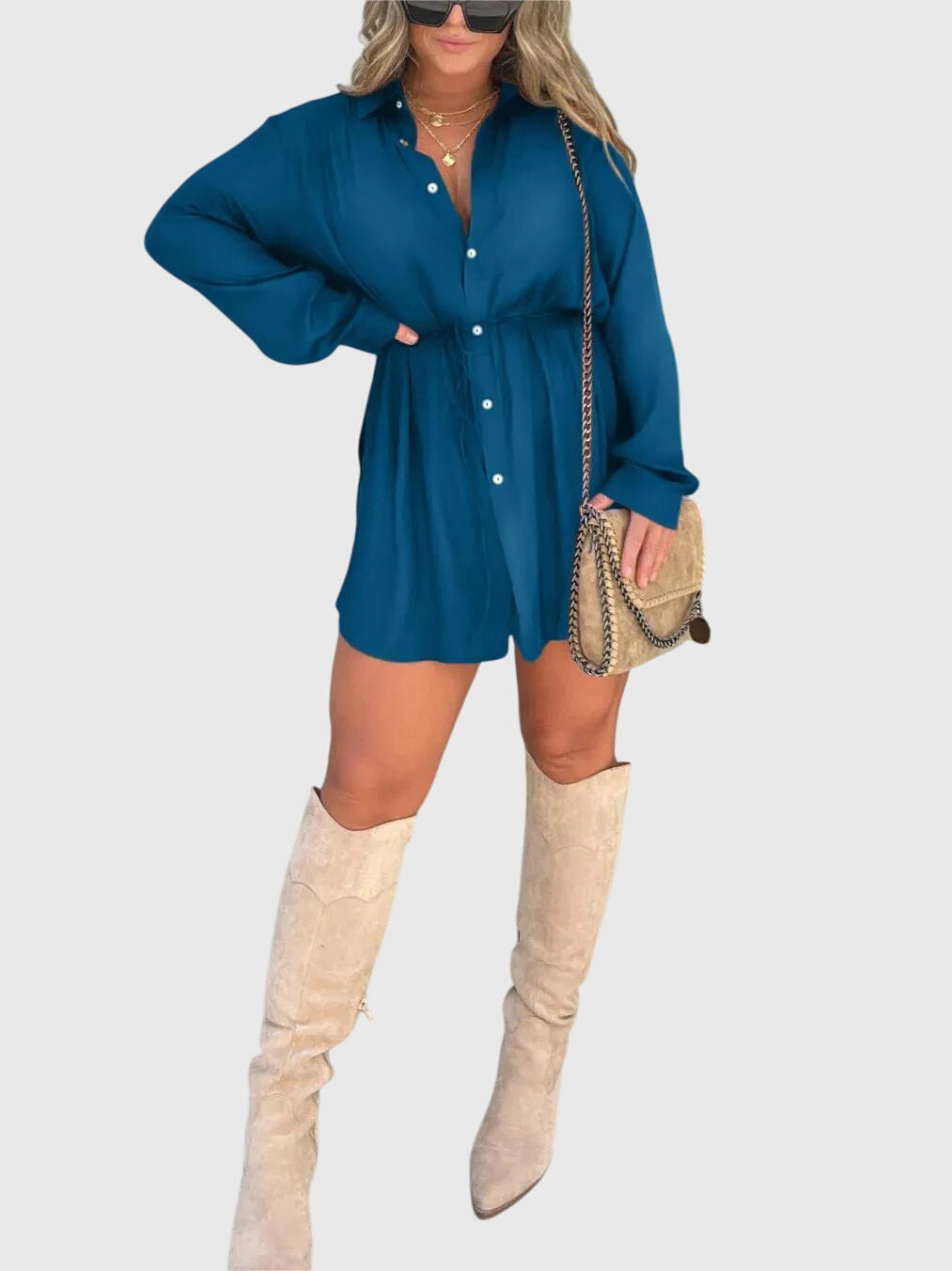 Sylvie | Elegant Pinafore Dress – view 8