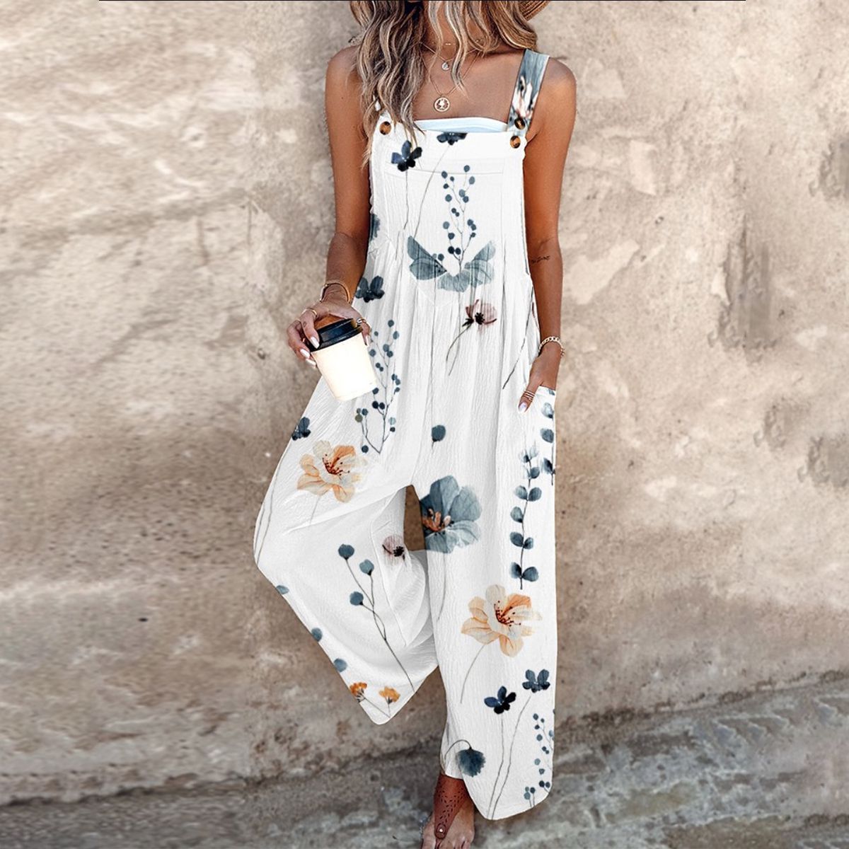 Fiona Floral Dungarees – view 5