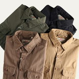 The Hillston Men’s Vintage Washed Utility Casual Shirt Jacket – view 10