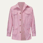 The Bramblewood Men’s Streetwear Striped Button-Down Shirt with Pockets – view 10