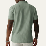 The Oakridge Hill Men’s Classic Textured Summer Polo Shirt – view 10