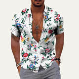 The Glencrest Park Men’s Timeless Tropical Coconut Print Hawaiian Beach Shirt – view 3