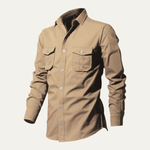 The Brookwater Men’s Retro Solid Button-Up Shirt – view 11