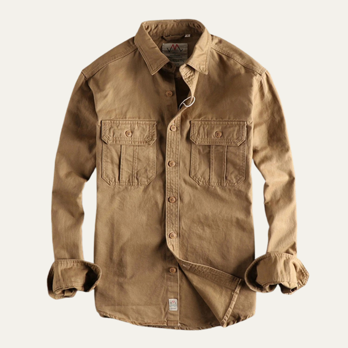 The Hillston Men’s Vintage Washed Utility Casual Shirt Jacket – view 11