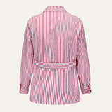 The Bramblewood Men’s Streetwear Striped Button-Down Shirt with Pockets – view 11