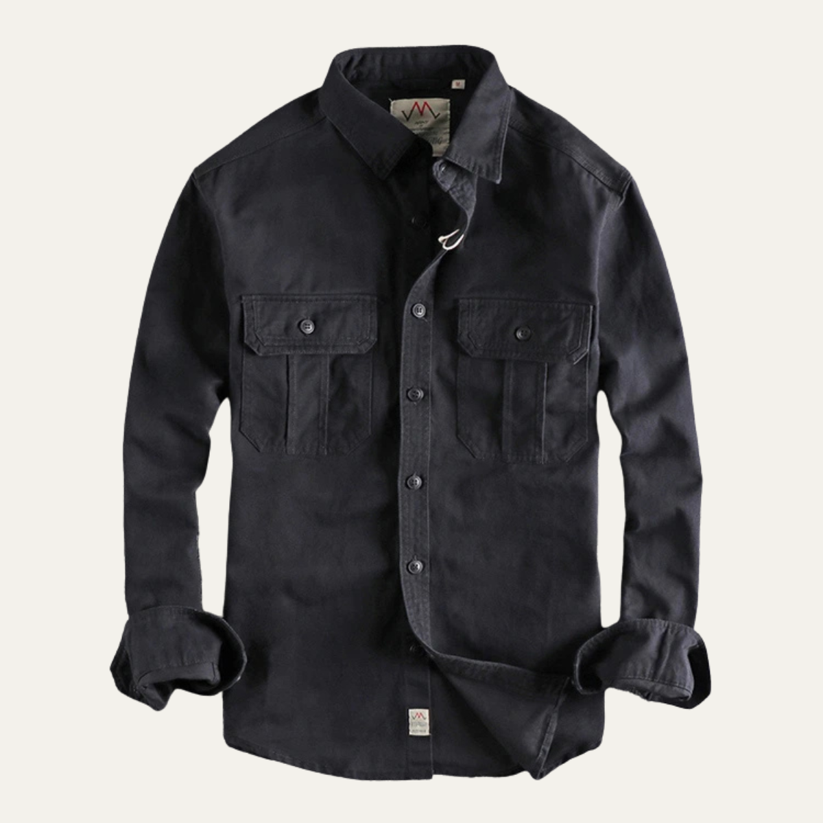 The Hillston Men’s Vintage Washed Utility Casual Shirt Jacket – view 12