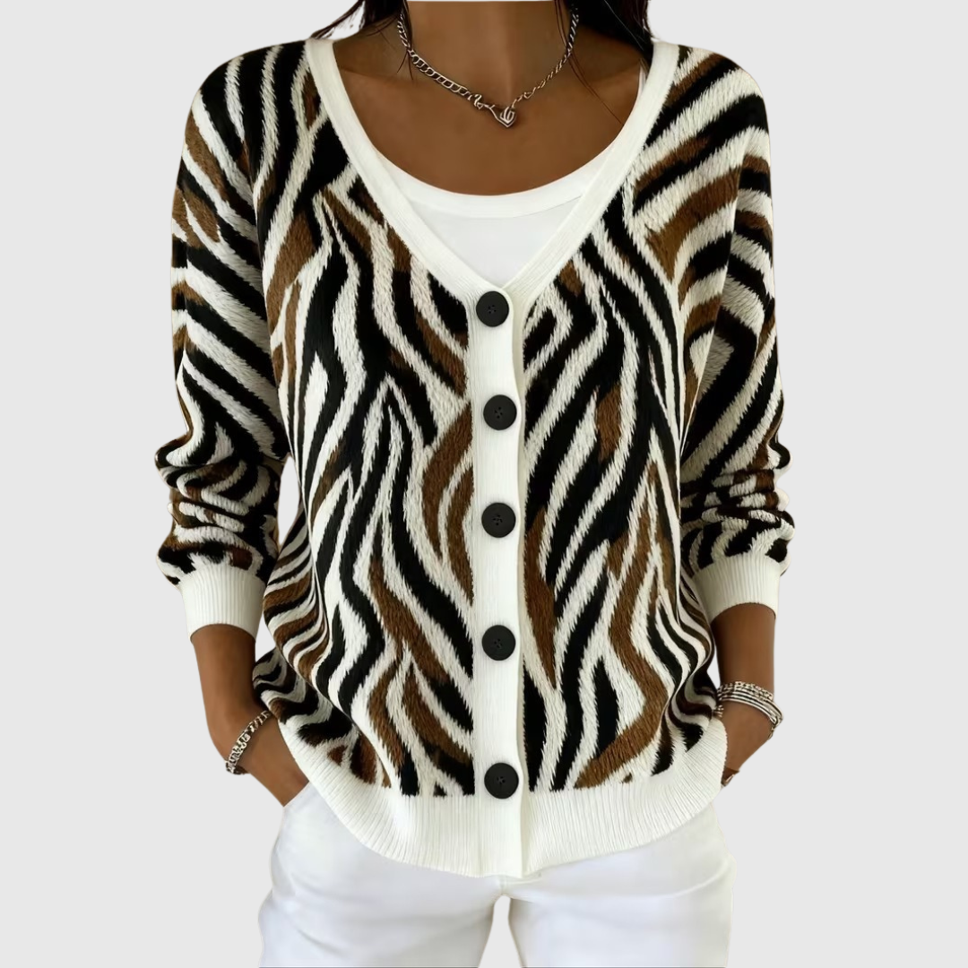 Ita button-front knit cardigan for women | Ellie Dublin