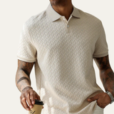 The Windlawn Men’s Casual Textured Summer Polo Shirt – view 2