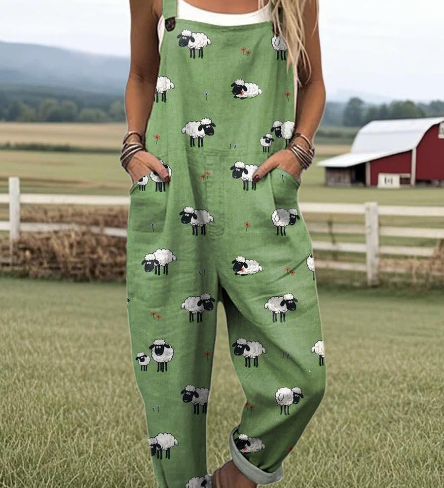 Whimsical Sheep Dungarees