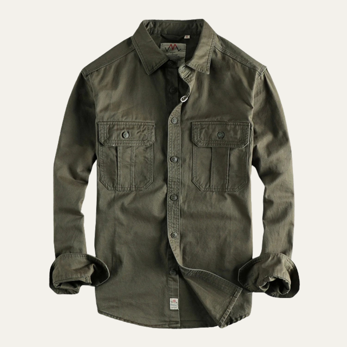 The Hillston Men’s Vintage Washed Utility Casual Shirt Jacket – view 13