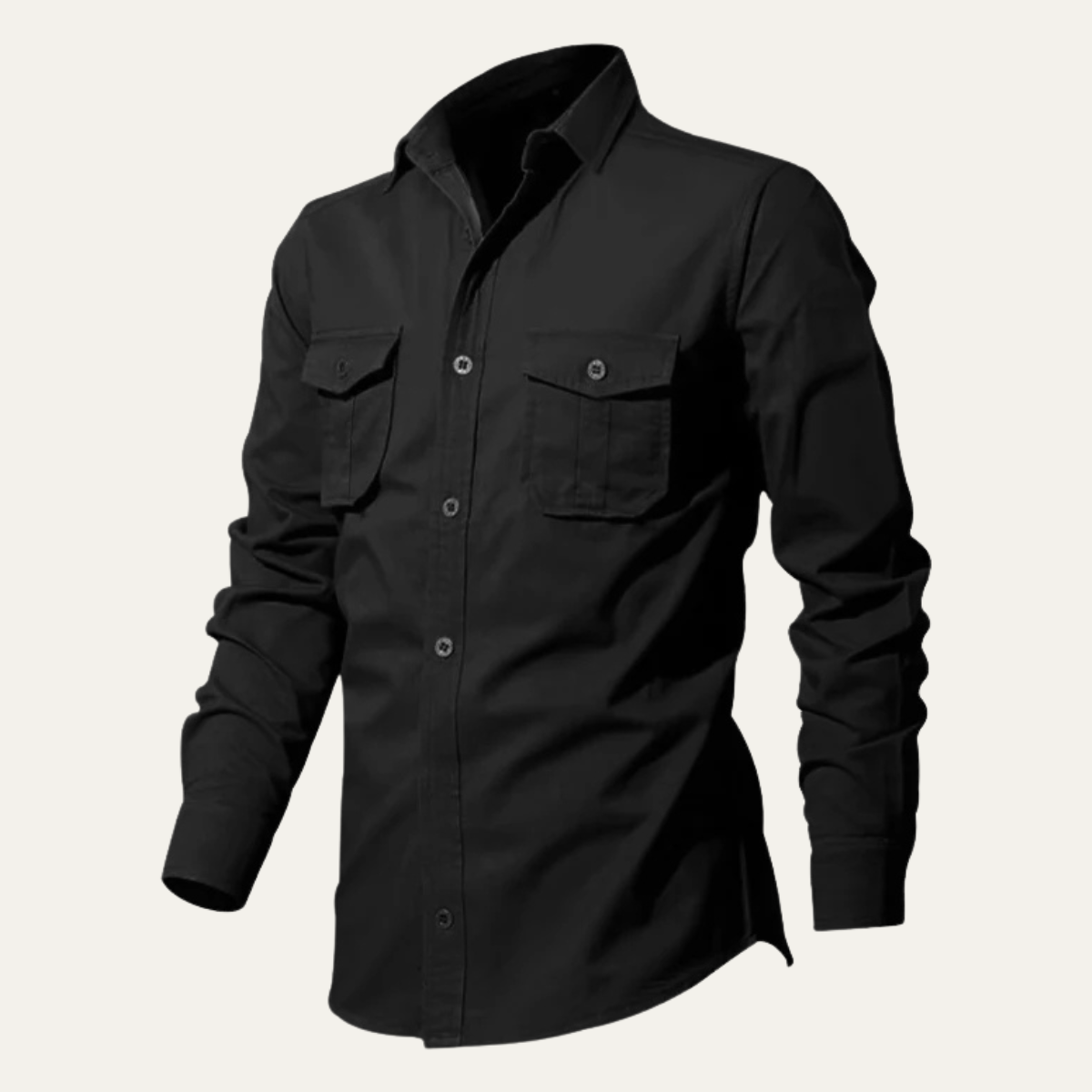 The Brookwater Men’s Retro Solid Button-Up Shirt – view 13