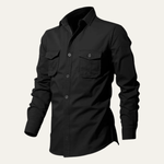 The Brookwater Men’s Retro Solid Button-Up Shirt – view 13