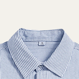 The Tenerife Men's Striped Shirt with Classic Collar and Pocket – view 3