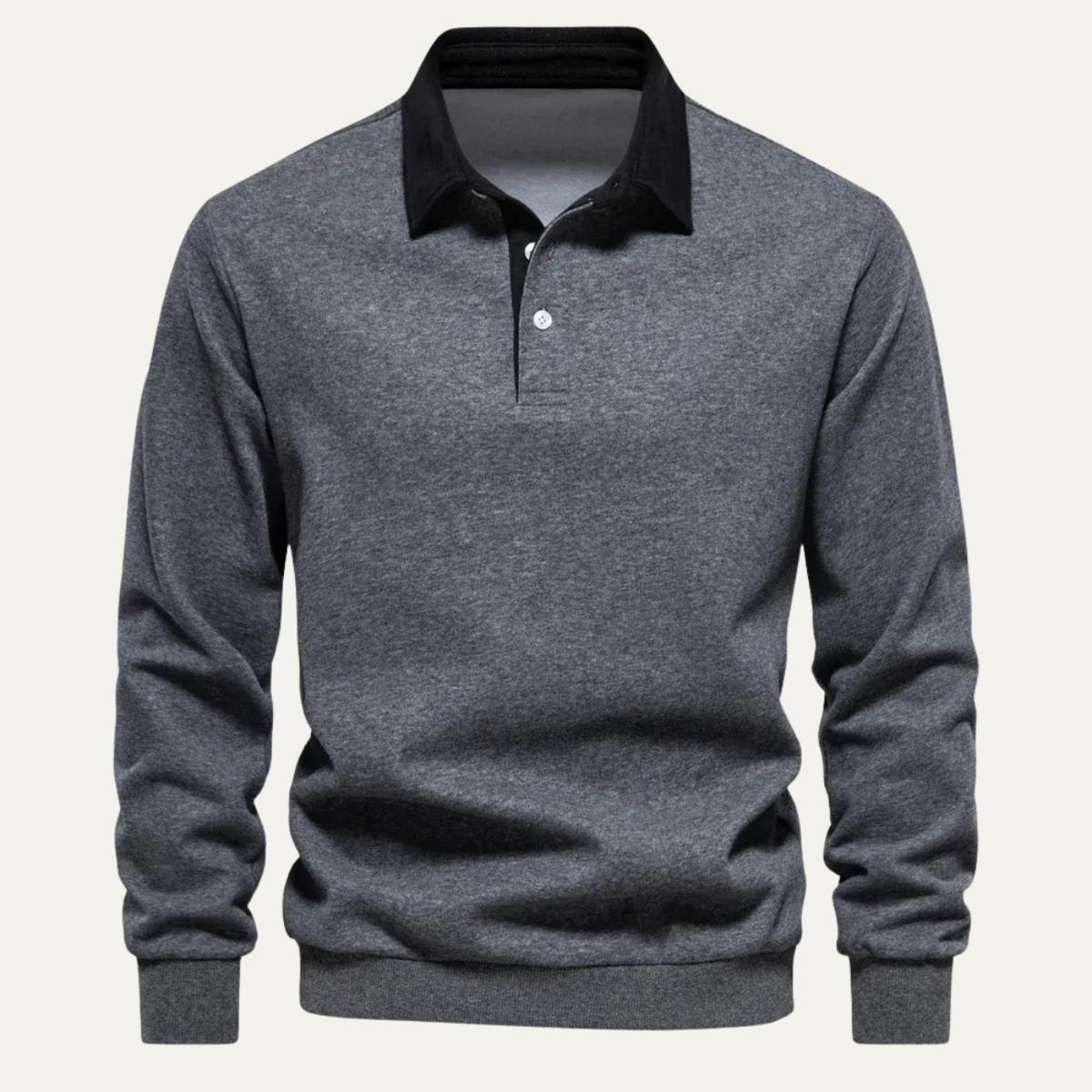 The Chelsea Men’s Long Sleeve Polo – Classic Knit Shirt – view 5