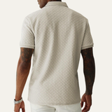 The Windlawn Men’s Casual Textured Summer Polo Shirt – view 4