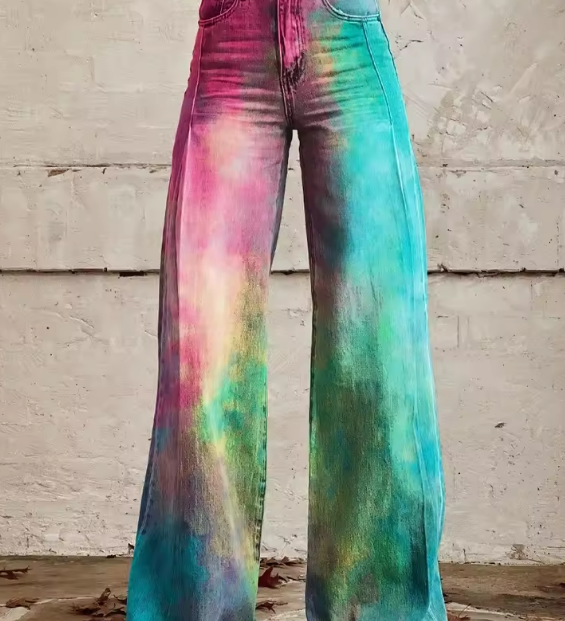 Hélène | Bohemian Textured Trousers