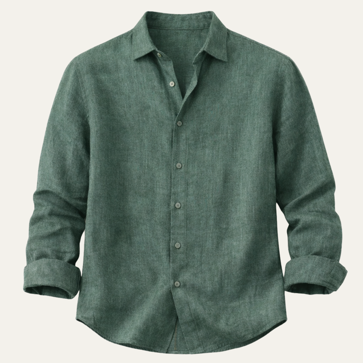 The Meadowfall Men’s Casual Loose Fit Button-Up Shirt