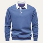 The Chelsea Men’s Long Sleeve Polo – Classic Knit Shirt – view 7