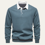 The Chelsea Men’s Long Sleeve Polo – Classic Knit Shirt – view 9