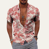 The Pinebrook Hill Men’s Tropical Coconut Print Hawaiian Beach Shirt – view 2
