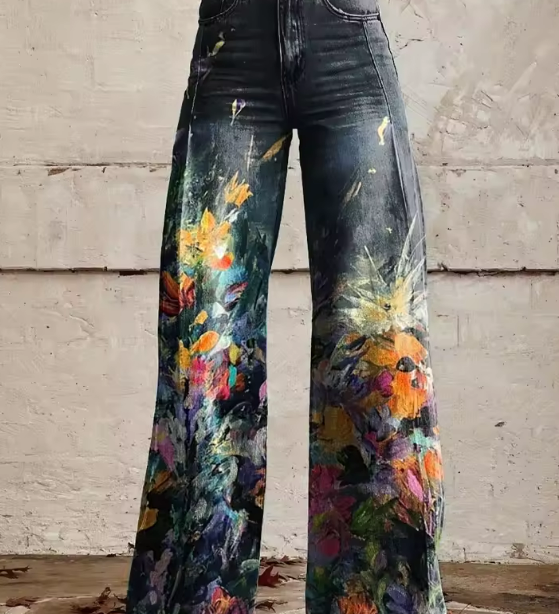 Monique | Complimentary Patterned Trousers