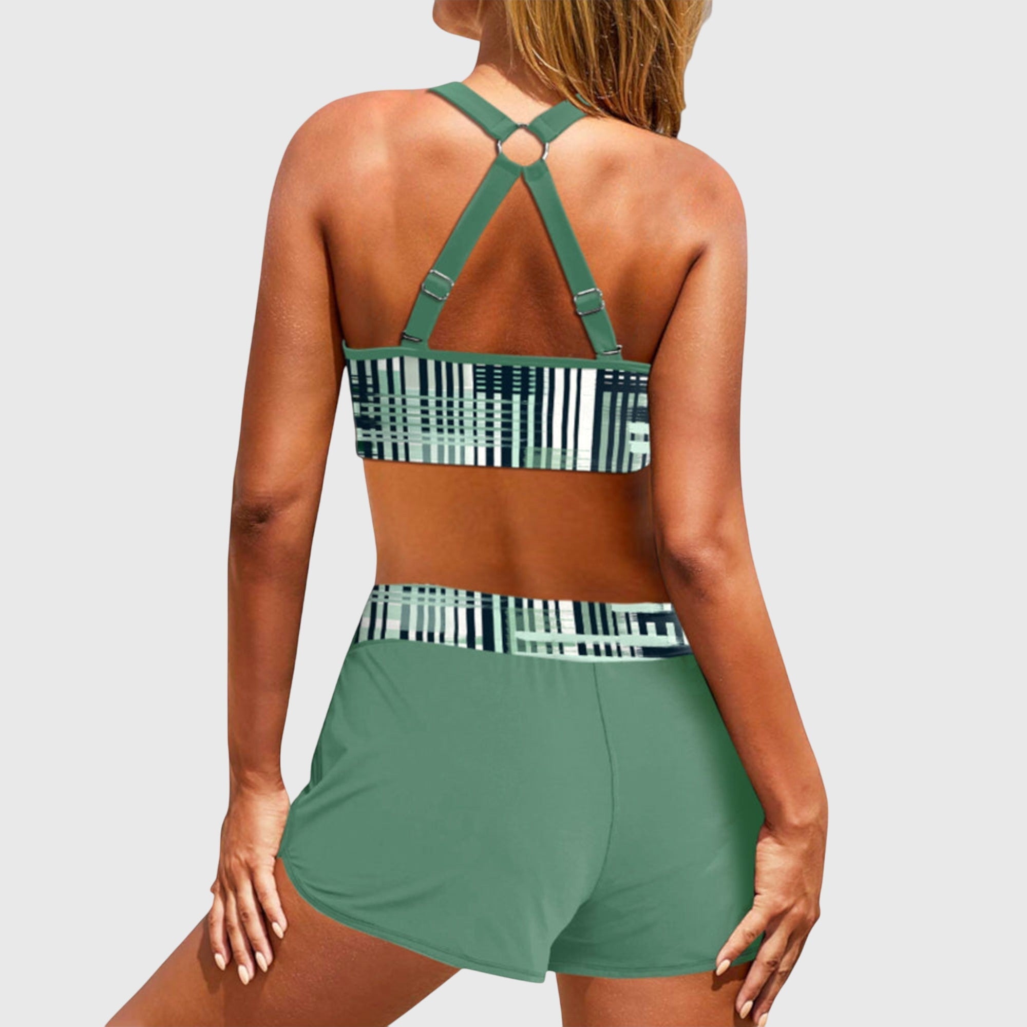 Clémence | High-Waisted Ruching Bikini Set – view 3