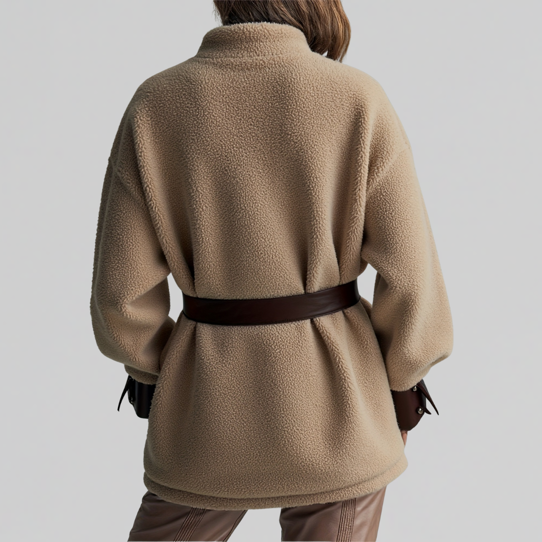 Bridget | Belted Teddy Jacket – view 2