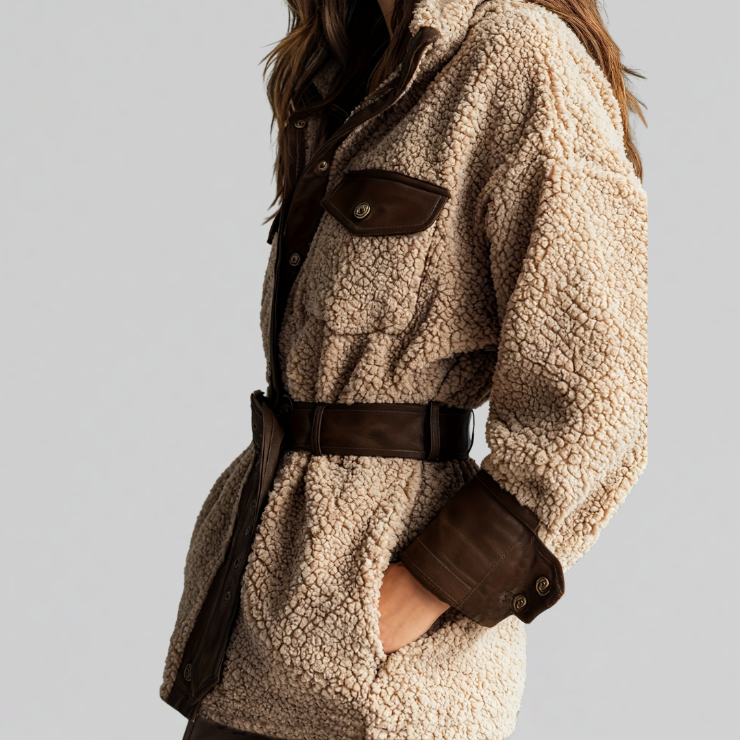 Bridget | Belted Teddy Jacket – view 3
