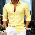 The Foxborough Men’s Casual Striped Wrinkle Resistant Shirt – view 4