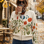 Grania wildflower zip cardigan for women | Ellie Dublin