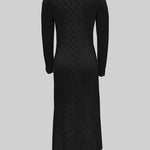 Sarah | Comfortable Cable Knit Maxi Dress – view 9