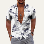 The Maple Gate Men’s Holiday Tropical Coconut Print Hawaiian Beach Shirt – view 3