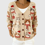 Fenella button-front knit cardigan for women | Ellie Dublin
