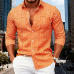 The Foxborough Men’s Casual Striped Wrinkle Resistant Shirt – view 5