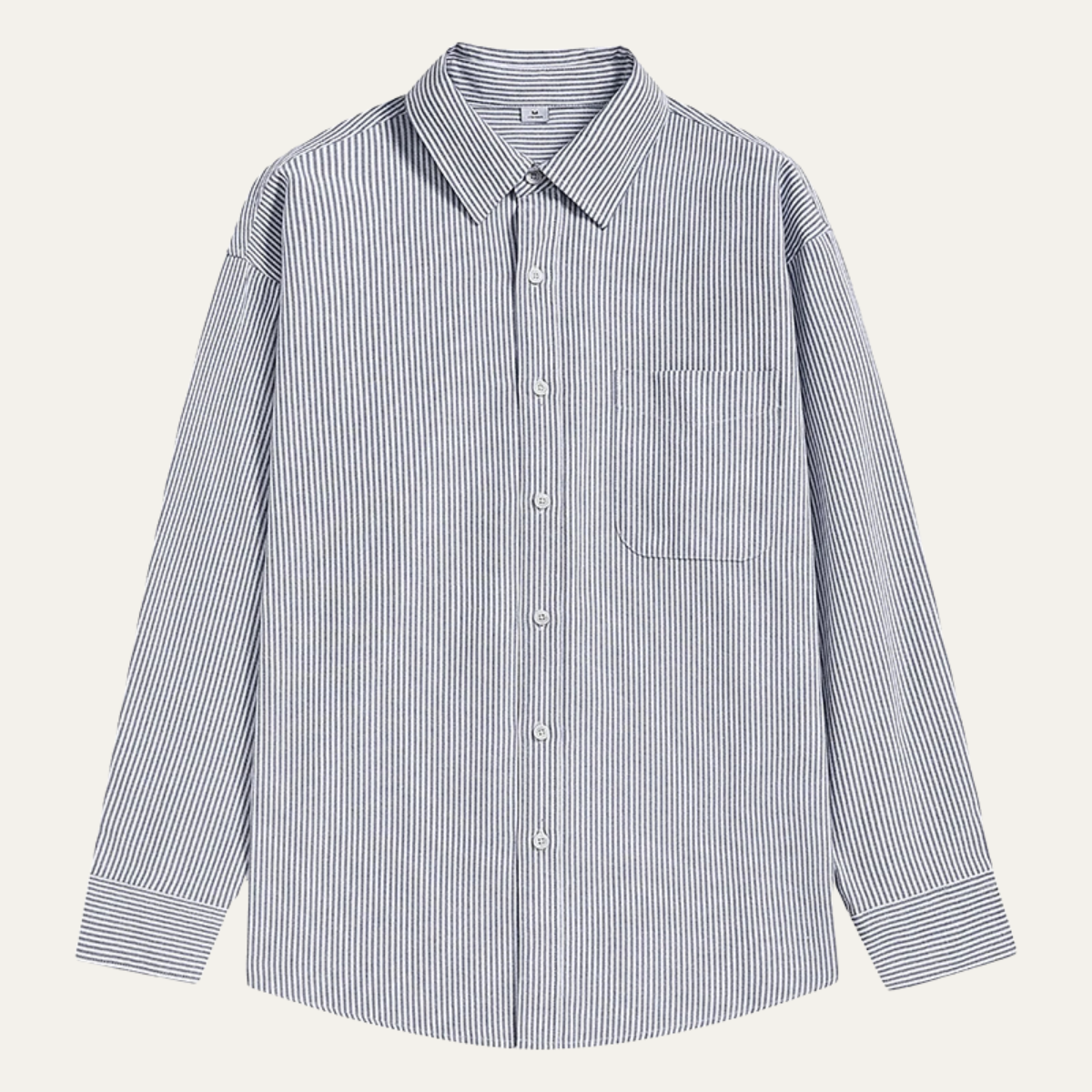 The Tenerife Men's Striped Shirt with Classic Collar and Pocket – view 8
