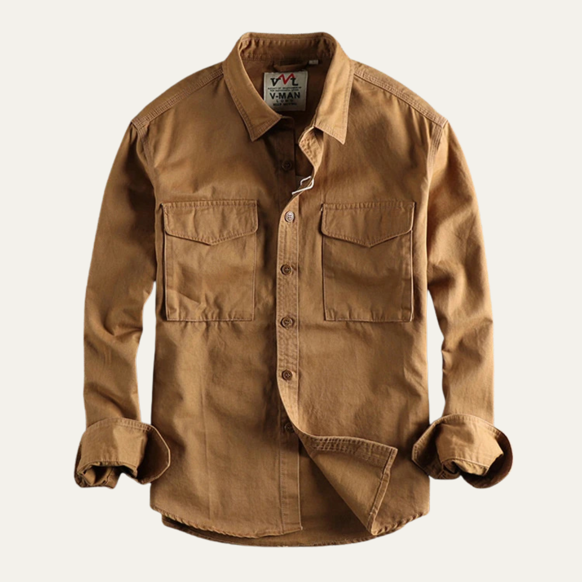 The Bellwood Men’s Vintage Cargo Shirt Jacket
