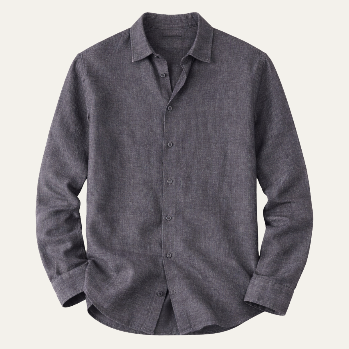 The Cedar Ridge Hill Men’s Trendy Loose Fit Button-Up Shirt