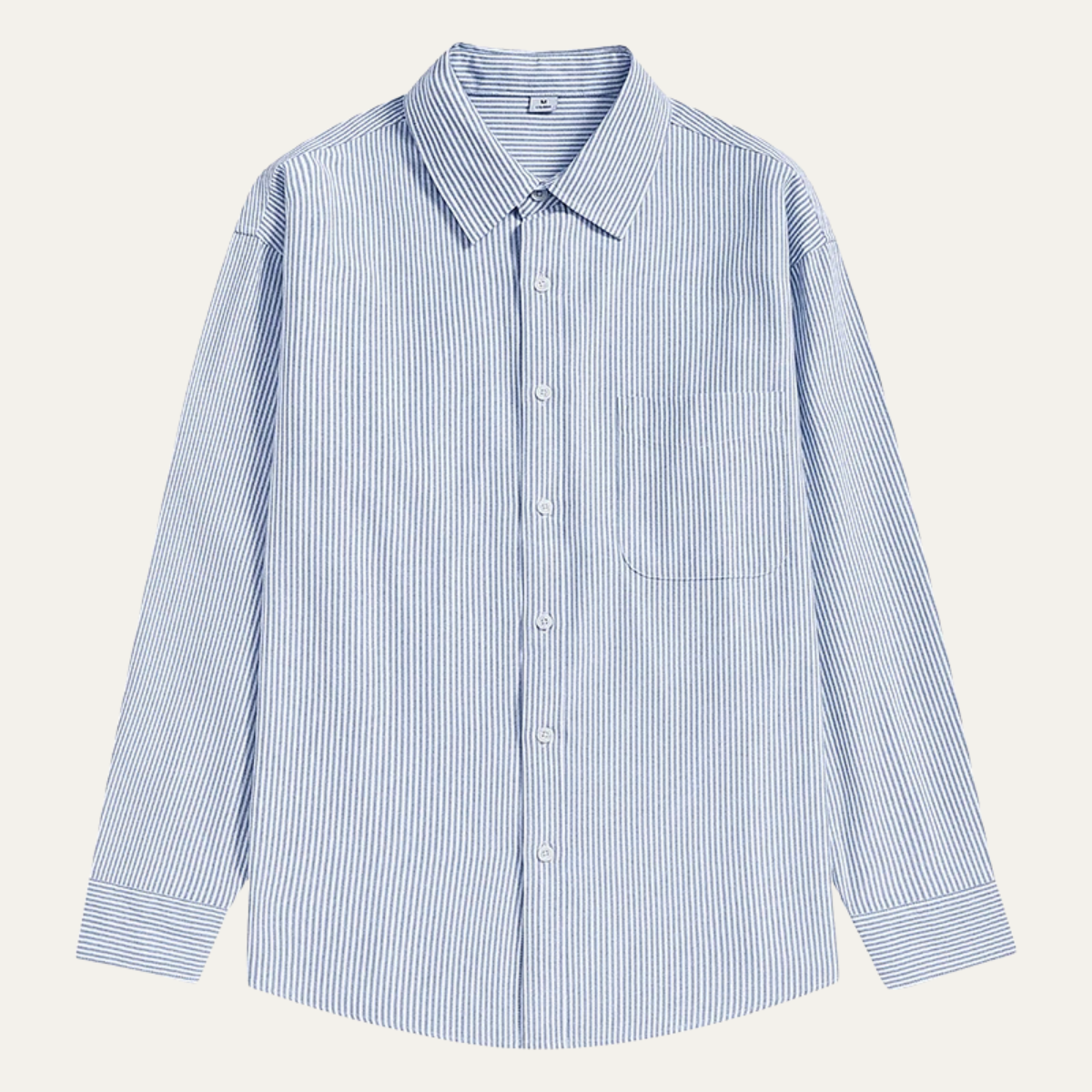The Tenerife Men's Striped Shirt with Classic Collar and Pocket