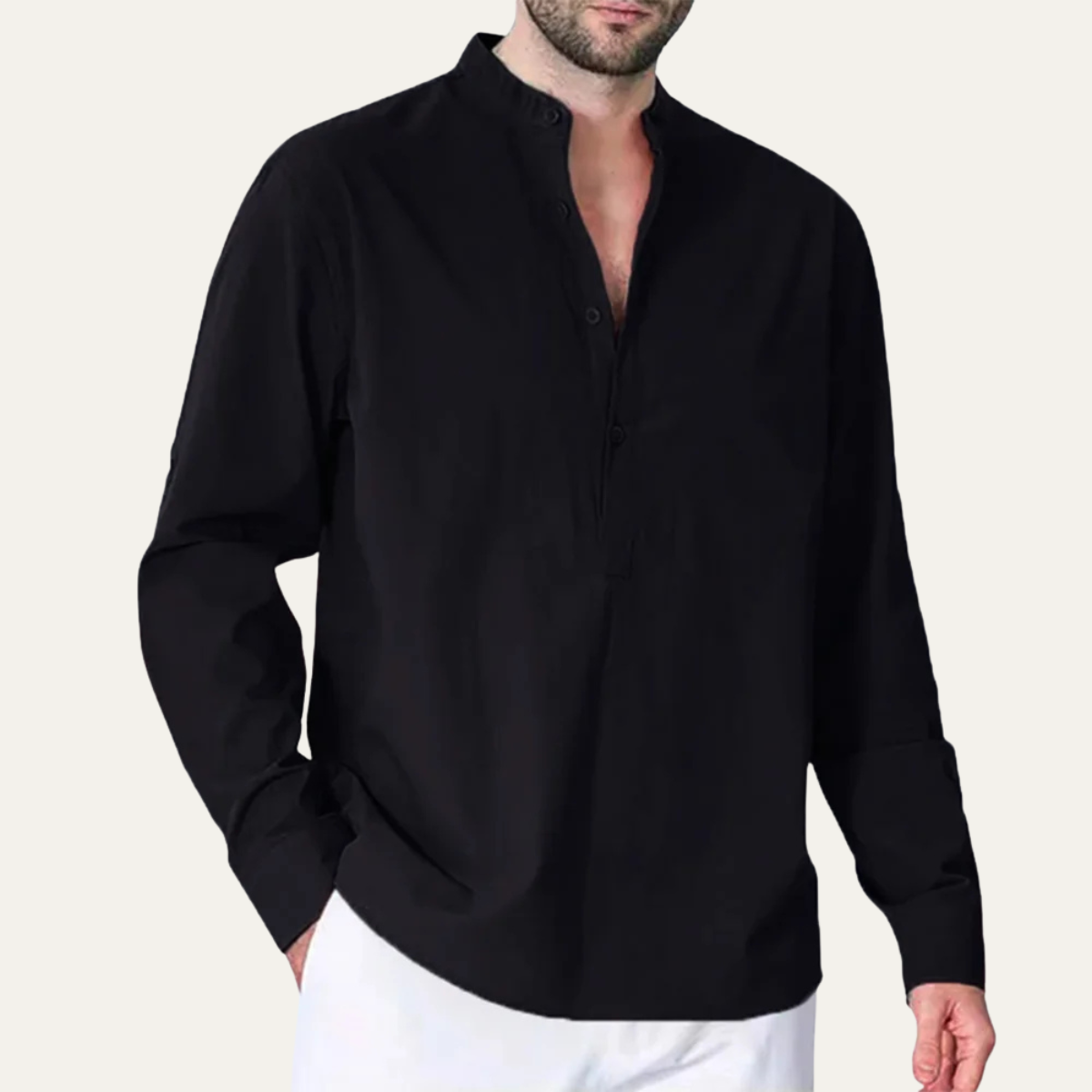 The Pinebrook Ridge Men’s Mandarin Collar Shirt – view 5