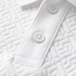 The Willowcrest Hill Men’s White Textured Elegant Polo Shirt – view 4