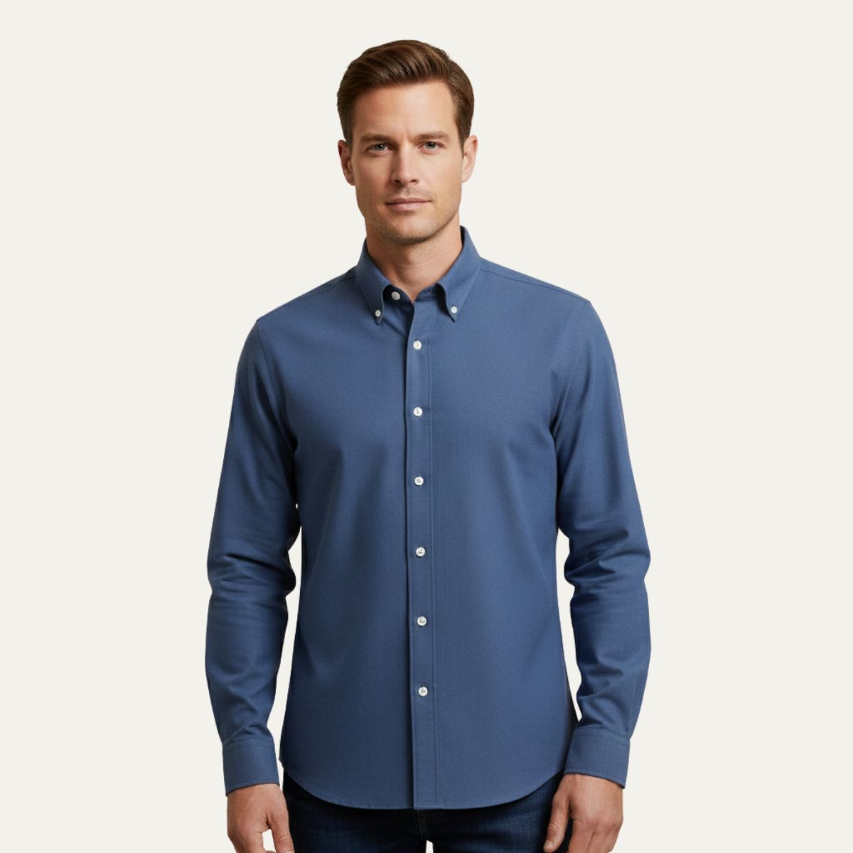 The Geneva Men’s Dress Shirt – Premium Poplin – view 2