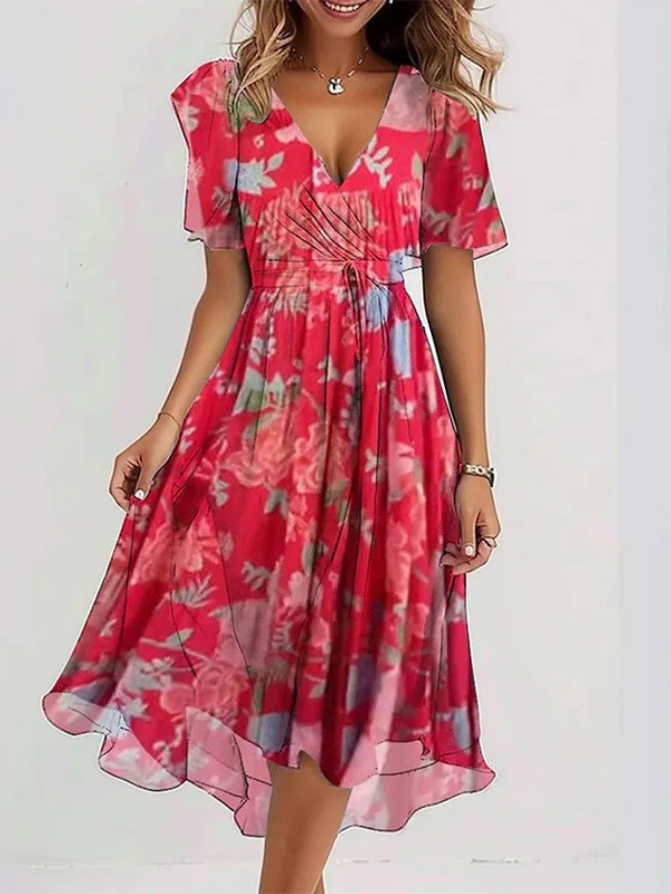 Matilda | Summer Dress with Belly Cover – view 2
