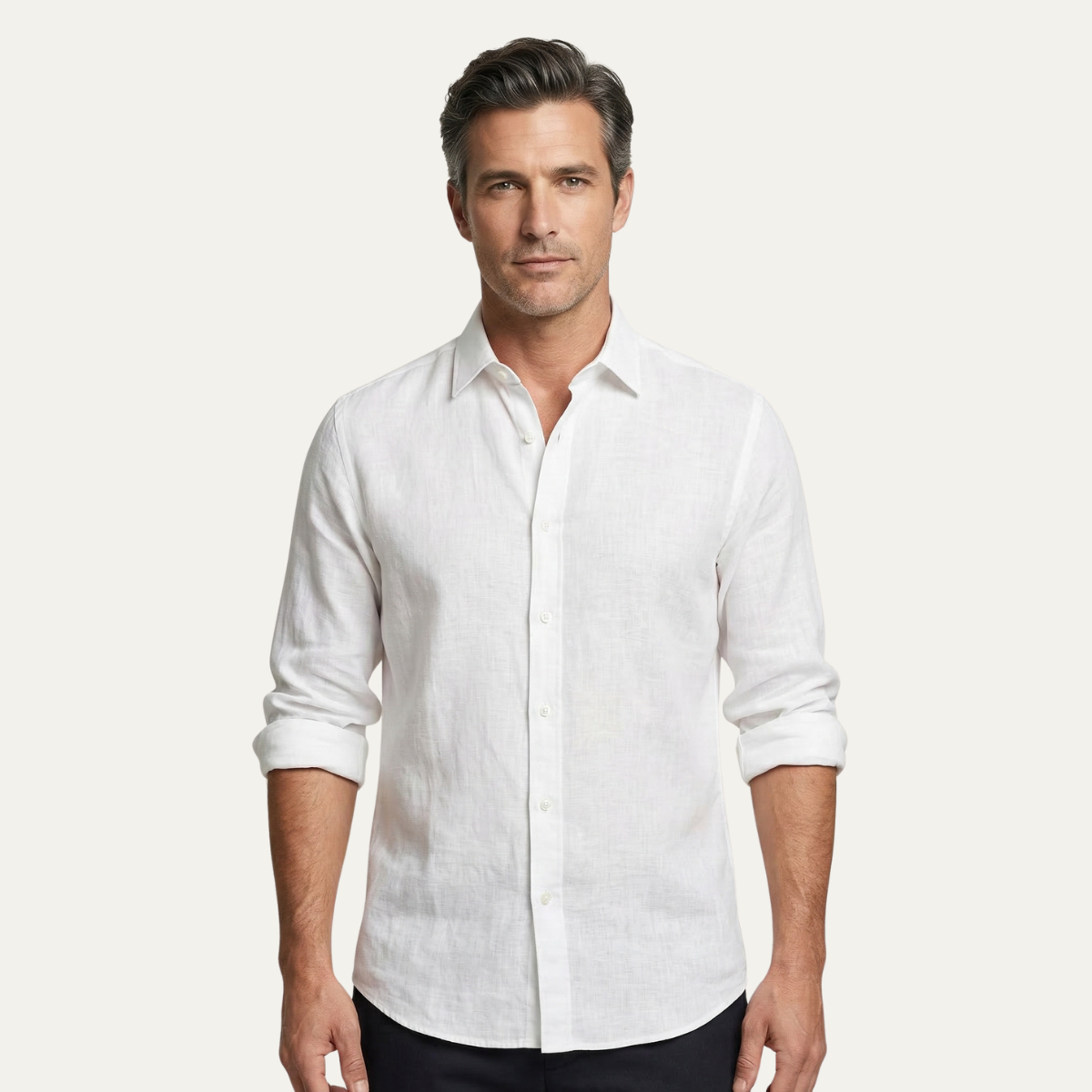 The Silverwood Hill Men's Lightweight Summer Casual Button-Up Shirt – view 2